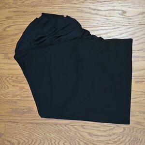 Lauren Ralph Lauren Black ruffle one shoulder top size XL